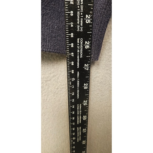 Tommy Hilfiger Golf Mens XL Navy Blue Cable Knit Cotton V-Neck Sweater Vest - Picture 4 of 7